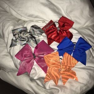 cheerleading bow bundle of 5
